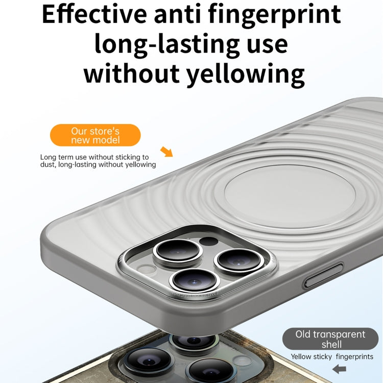 For iPhone 14 Pro Acrylic Skin Feel Corrugated Phone Case