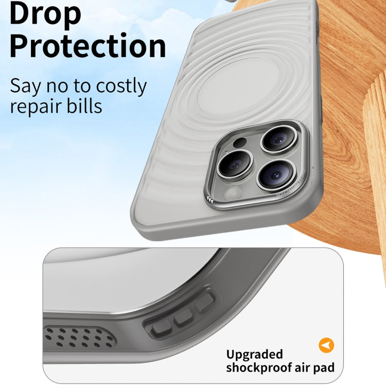 For iPhone 14 Pro Max Acrylic Skin Feel Corrugated Phone Case