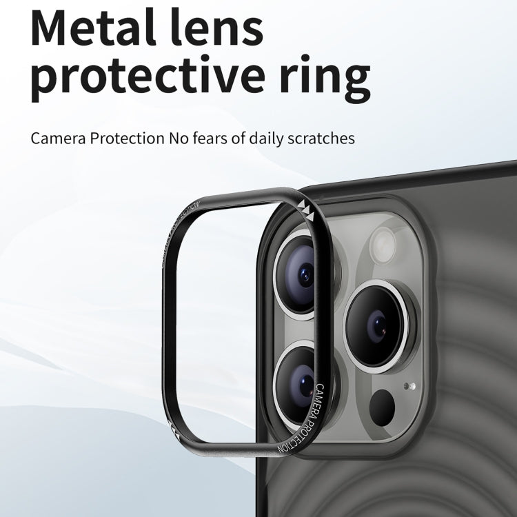 For iPhone 13 Pro Max Acrylic Skin Feel Corrugated Phone Case