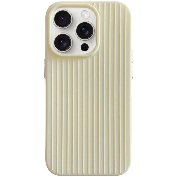For iPhone 15 Pro Max Macaroon Tile Stripe TPU Hybrid PC Phone Case