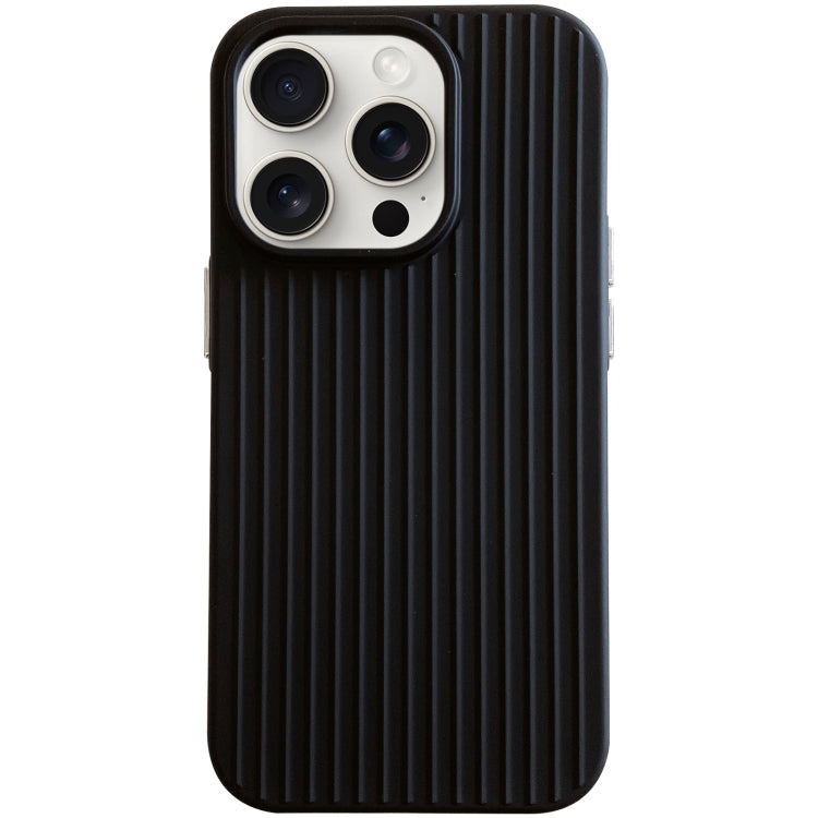 For iPhone 15 Pro Max Macaroon Tile Stripe TPU Hybrid PC Phone Case