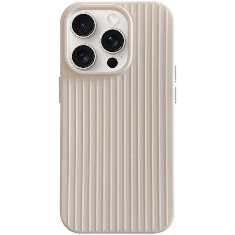 For iPhone 15 Pro Max Macaroon Tile Stripe TPU Hybrid PC Phone Case