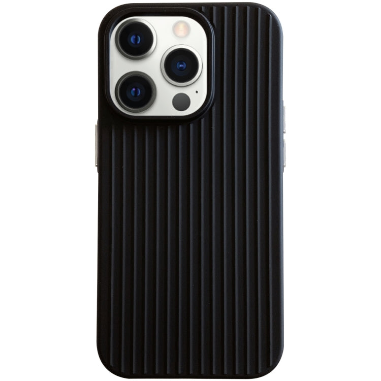 For iPhone 12 Pro Max Macaroon Tile Stripe TPU Hybrid PC Phone Case