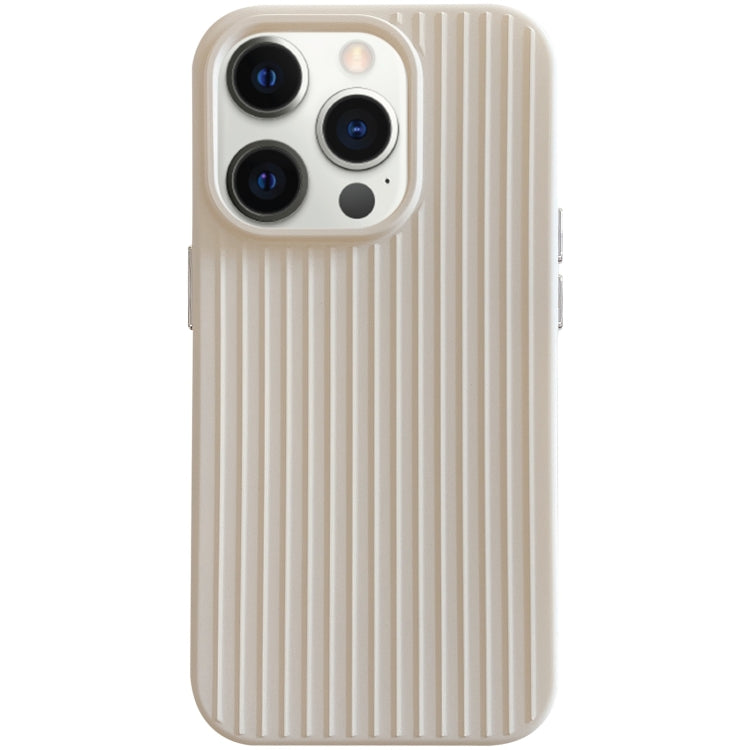 For iPhone 12 Pro Macaroon Tile Stripe TPU Hybrid PC Phone Case