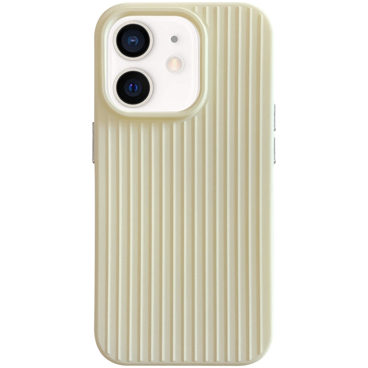 For iPhone 11 Macaroon Tile Stripe TPU Hybrid PC Phone Case