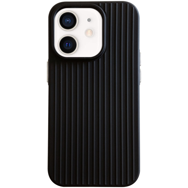 For iPhone 11 Macaroon Tile Stripe TPU Hybrid PC Phone Case