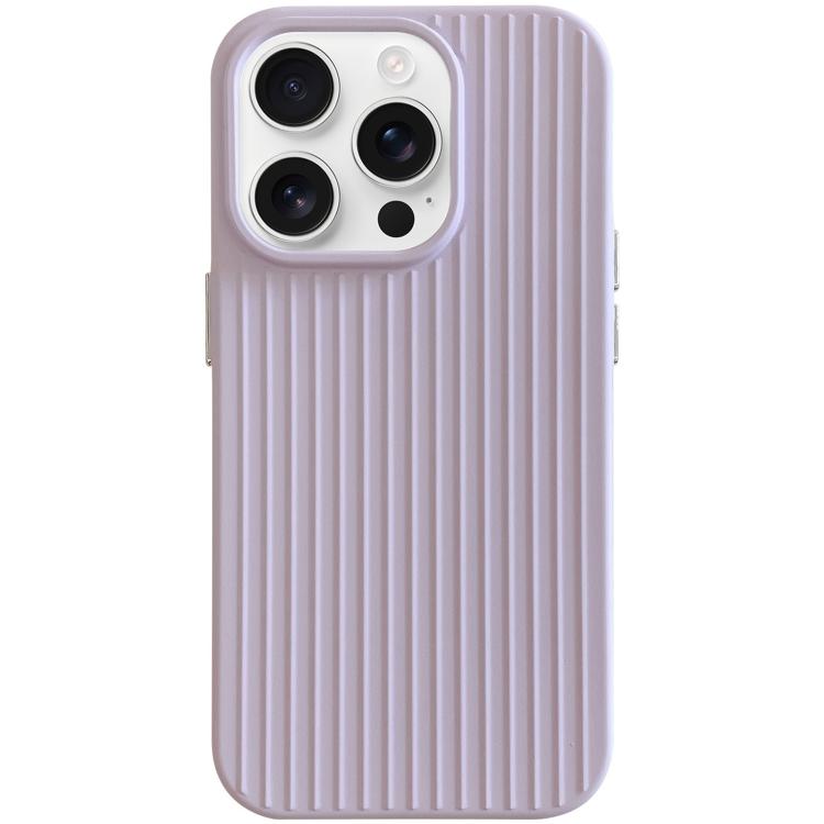 For iPhone 16 Pro Max Macaroon Tile Stripe TPU Hybrid PC Phone Case