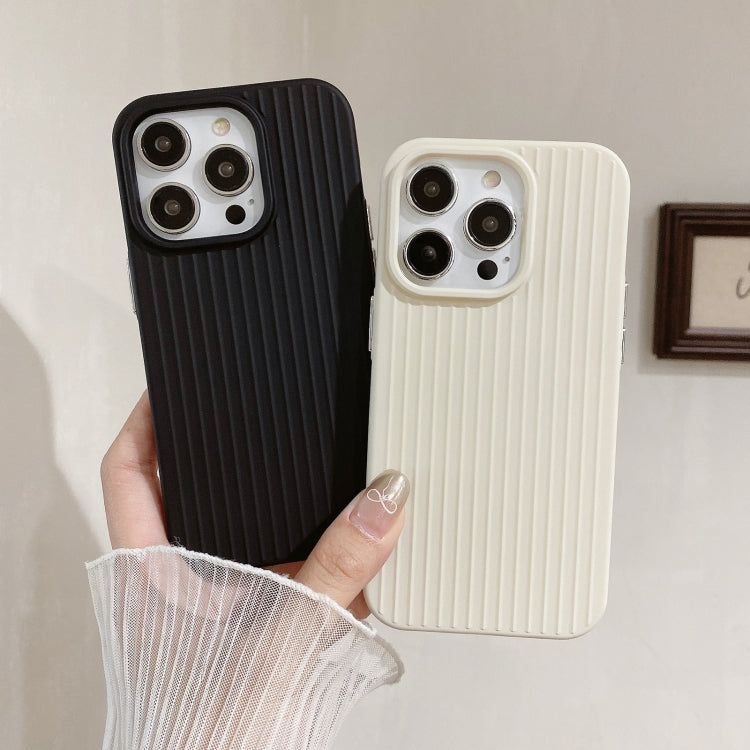 For iPhone 16 Plus Macaroon Tile Stripe TPU Hybrid PC Phone Case