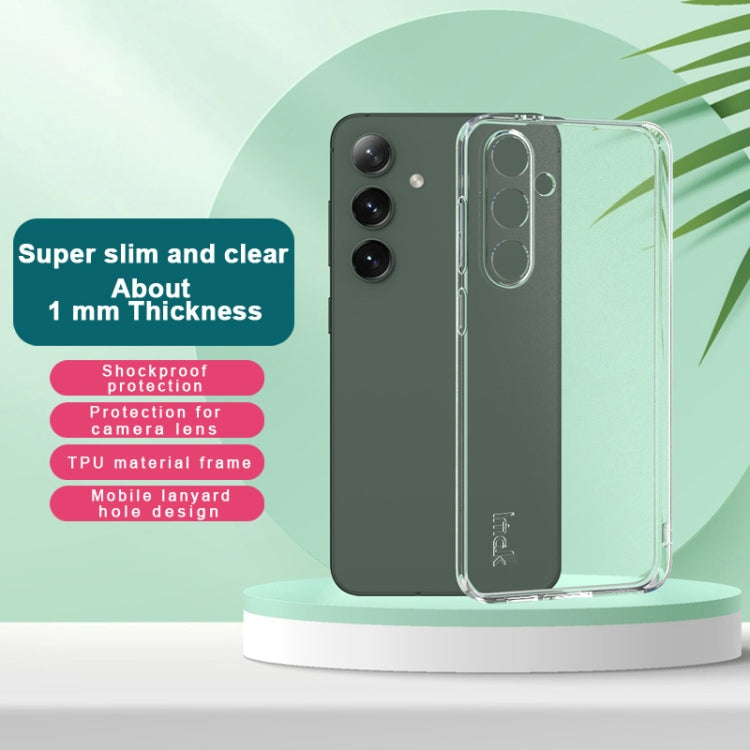 For Samsung Galaxy S24 FE 5G imak UX-5 Series Super Slim Transparent Shockproof TPU Protective Case - Transparent