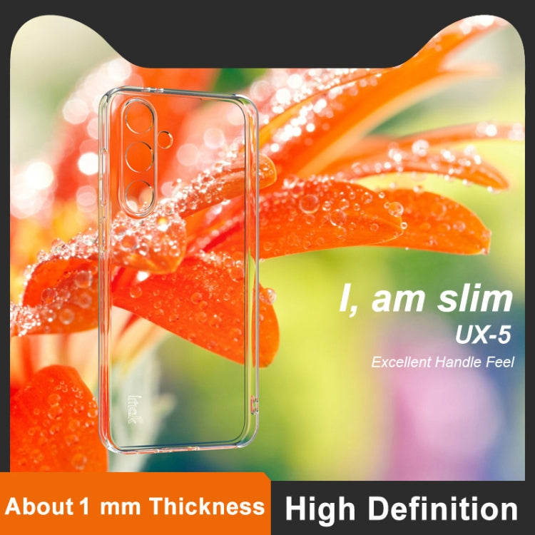 For Samsung Galaxy S24 FE 5G imak UX-5 Series Super Slim Transparent Shockproof TPU Protective Case - Transparent