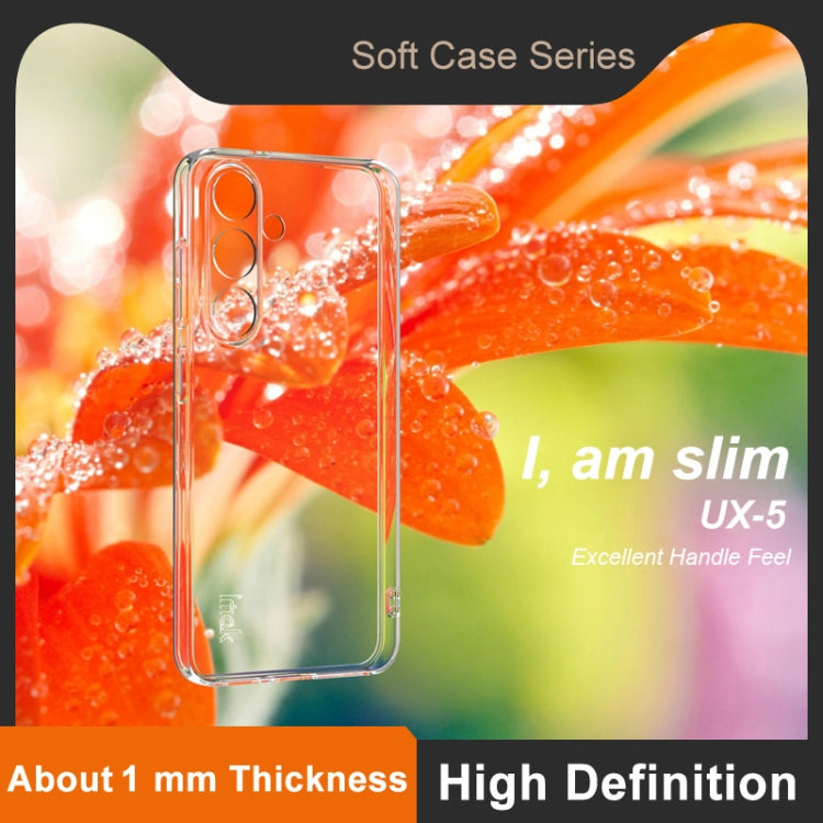 For Samsung Galaxy S25 5G imak UX-5 Series Super Slim Transparent Shockproof TPU Protective Case - Transparent