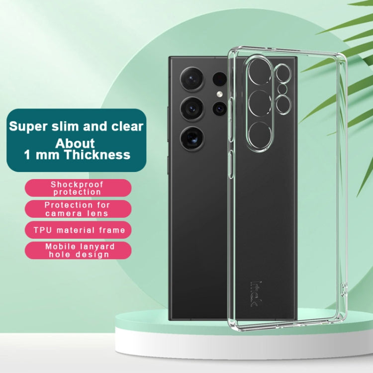 For Samsung Galaxy S25 Ultra 5G imak UX-5 Series Super Slim Transparent Shockproof TPU Protective Case - Transparent
