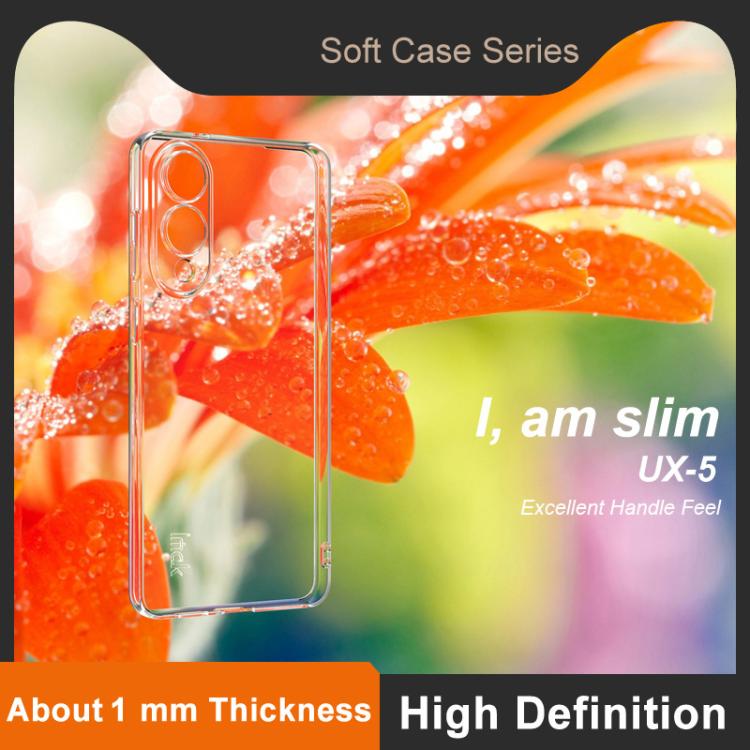 For Samsung Galaxy S25 Edge 5G imak UX-5 Series Super Slim Transparent Shockproof TPU Protective Case - Transparent