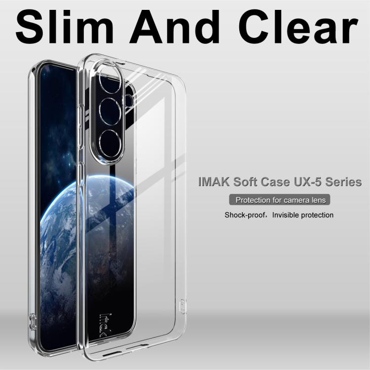 For Samsung Galaxy S25 FE 5G imak UX-5 Series Super Slim Transparent Shockproof TPU Protective Case - Transparent