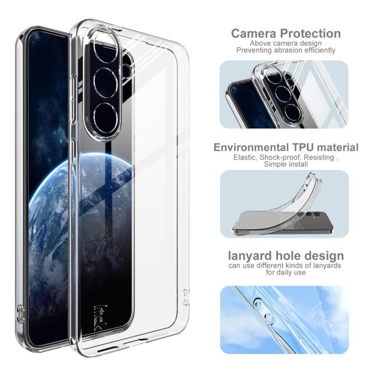 For Samsung Galaxy S25 FE 5G imak UX-5 Series Super Slim Transparent Shockproof TPU Protective Case - Transparent