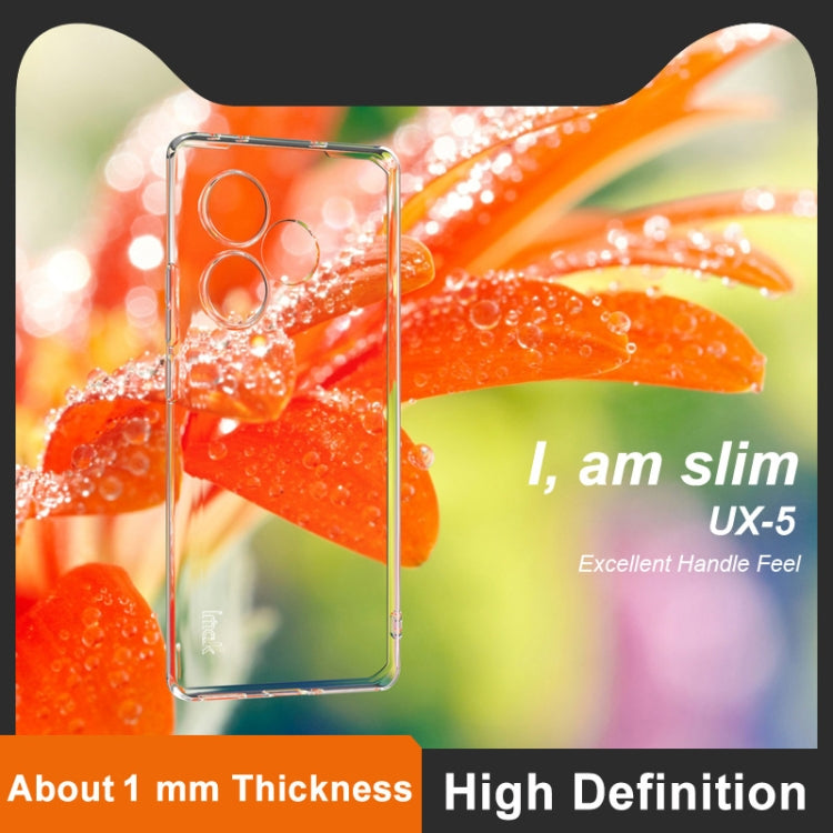For Realme GT Neo6 SE 5G imak UX-5 Series Super Slim Transparent Shockproof TPU Protective Case - Transparent