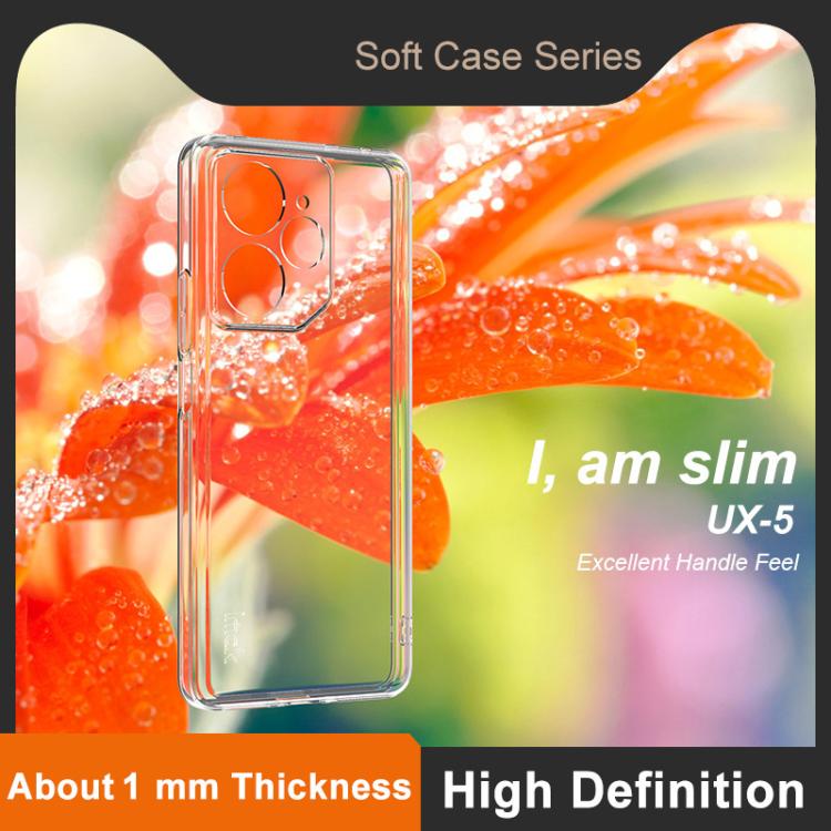 For Realme Neo7 imak UX-5 Series Super Slim Transparent Shockproof TPU Protective Case - Transparent