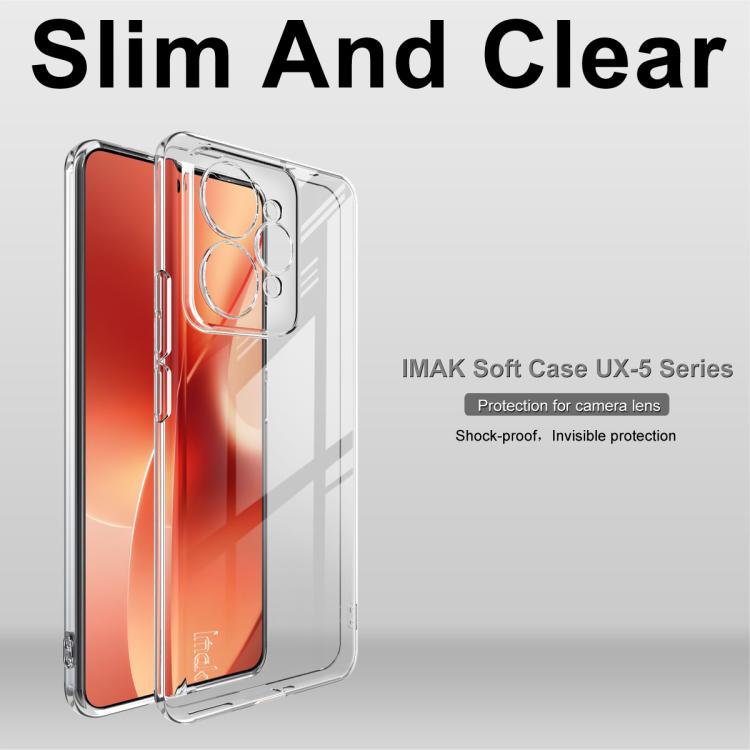 For Realme 15 5G Global imak UX-5 Series Super Slim Transparent Shockproof TPU Protective Case - Transparent
