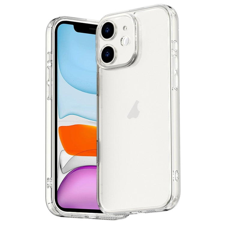 For iPhone 11 Four Corner Airbag Transparent Glass Phone Case