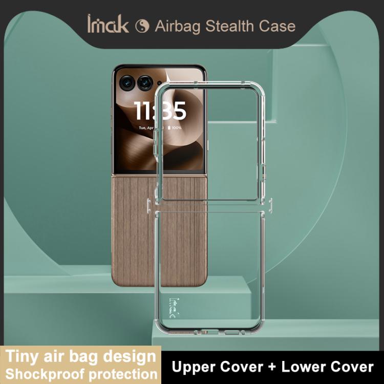 For Motorola Razr 60 Ultra imak UX-6 series All-inclusive Shockproof Airbag TPU Invisible Phone Case - Transparent