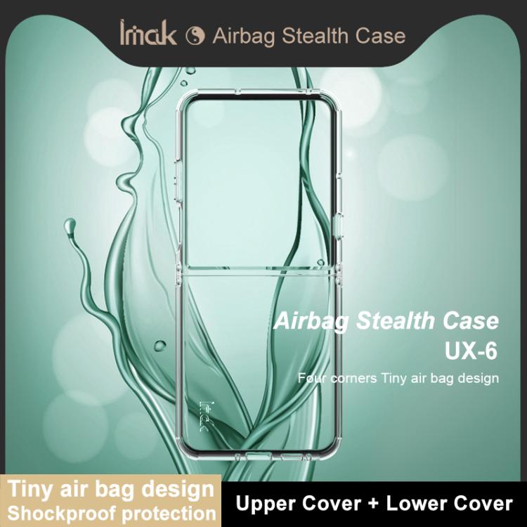 For Motorola Razr 60 Ultra imak UX-6 series All-inclusive Shockproof Airbag TPU Invisible Phone Case - Transparent