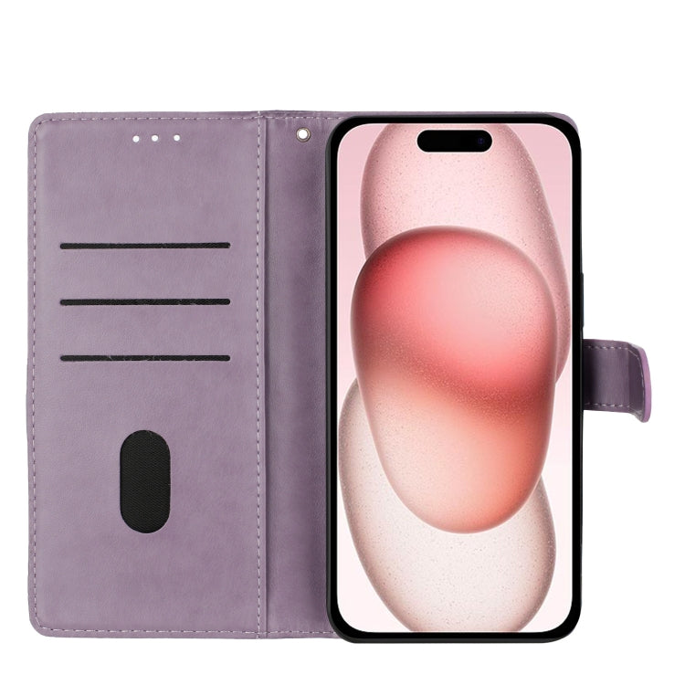 For iPhone 11 Butterflies and Flowers Leather Phone Case