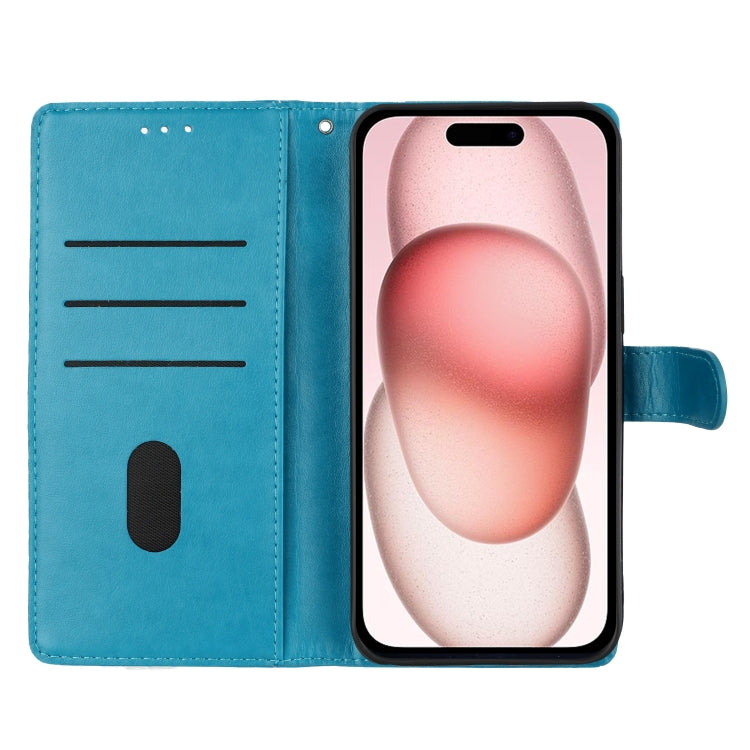 For iPhone XR Butterflies and Flowers Leather Phone Case