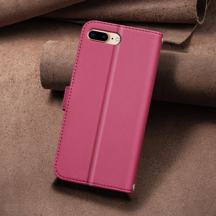For iPhone 8 Plus / 7 Plus Square Texture Leather Phone Case