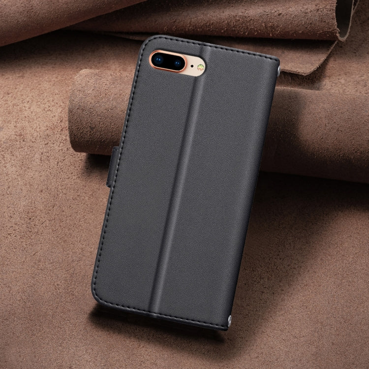 For iPhone 8 Plus / 7 Plus Square Texture Leather Phone Case