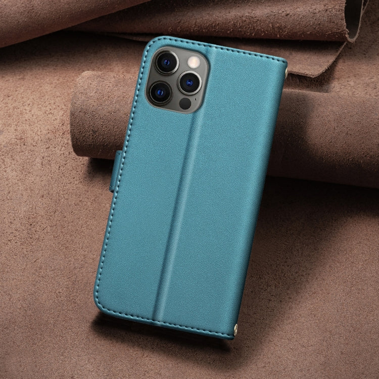 For iPhone 11 Pro Square Texture Leather Phone Case