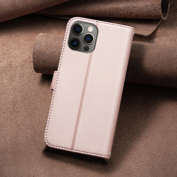 For iPhone 11 Pro Max Square Texture Leather Phone Case