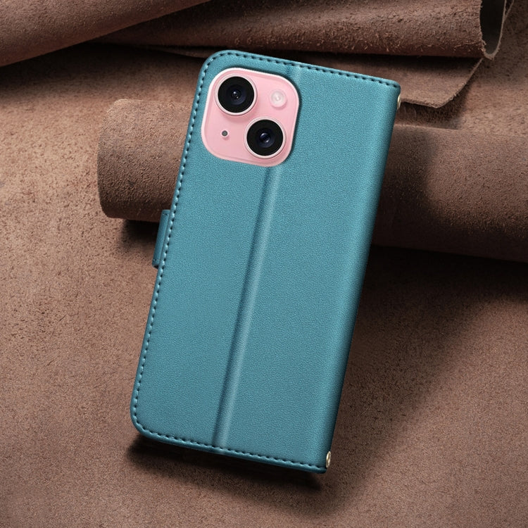 For iPhone 14 / 13 Square Texture Leather Phone Case