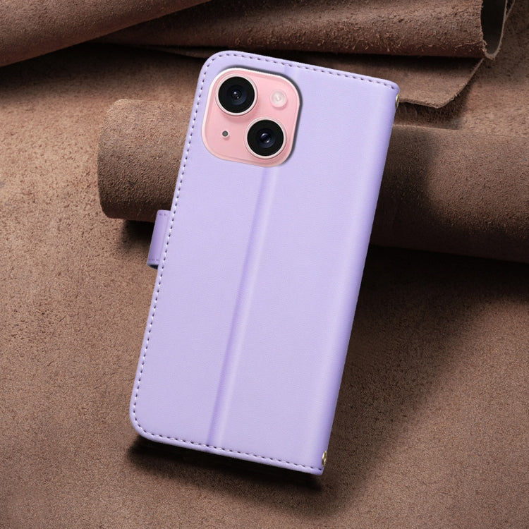 For iPhone 14 / 13 Square Texture Leather Phone Case