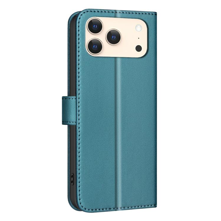 For iPhone 17 Pro Max Square Texture Leather Phone Case
