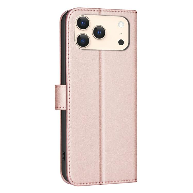 For iPhone 17 Pro Max Square Texture Leather Phone Case
