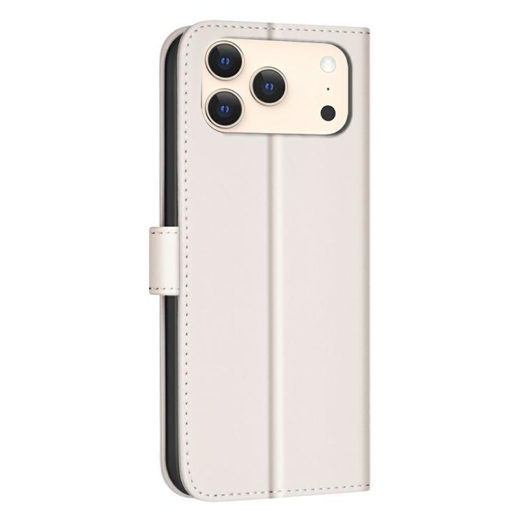 For iPhone 17 Pro Max Square Texture Leather Phone Case