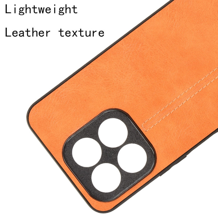For Honor X6b Cow Pattern Sewing Card Bag Phone Case