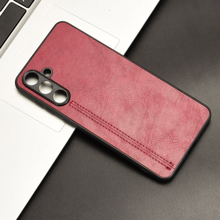 For Samsung Galaxy F55 / M55 / C55 Cow Pattern Sewing Back Cover Phone Case