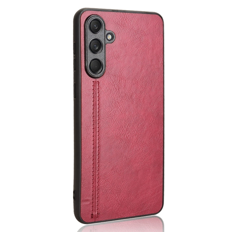 For Samsung Galaxy F55 / M55 / C55 Cow Pattern Sewing Back Cover Phone Case