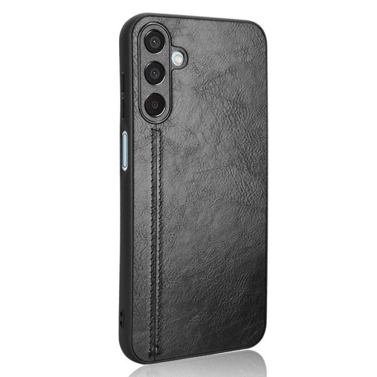 For Samsung Galaxy M15 / F15 Cow Pattern Sewing Back Cover Phone Case