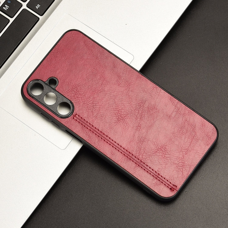 For Samsung Galaxy M15 / F15 Cow Pattern Sewing Back Cover Phone Case