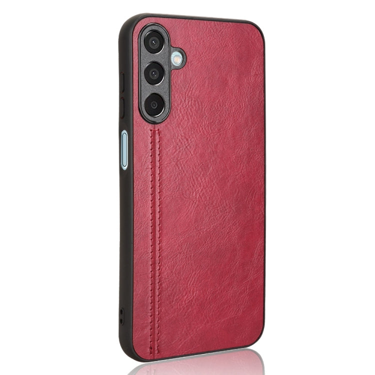 For Samsung Galaxy M15 / F15 Cow Pattern Sewing Back Cover Phone Case
