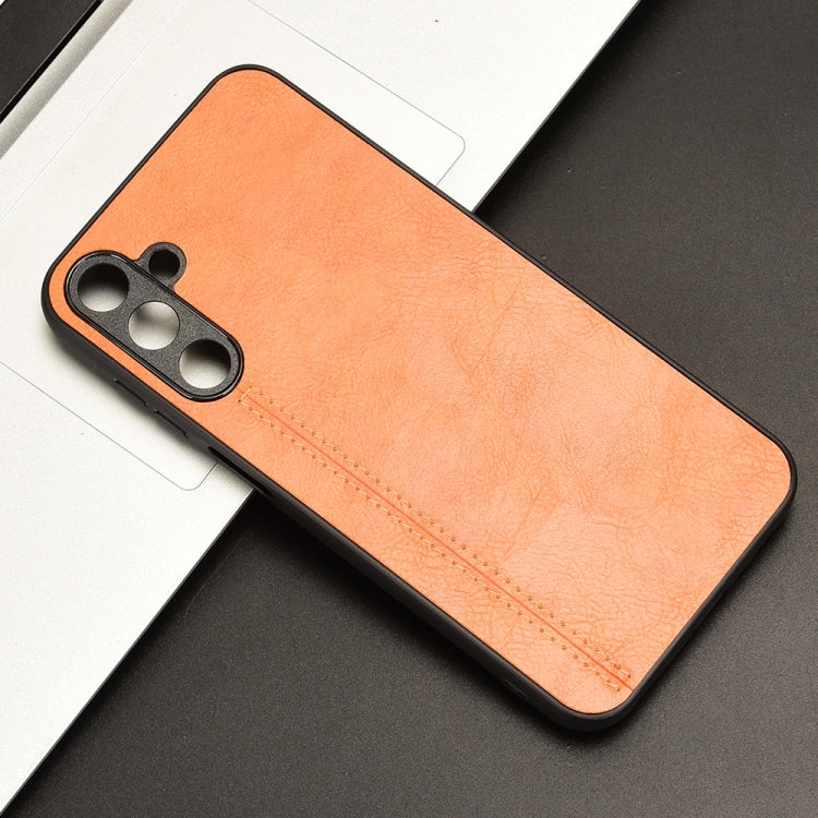 For Samsung Galaxy M15 / F15 Cow Pattern Sewing Back Cover Phone Case