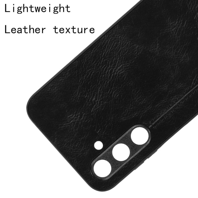 For Samsung Galaxy M35 Cow Pattern Sewing Back Cover Phone Case