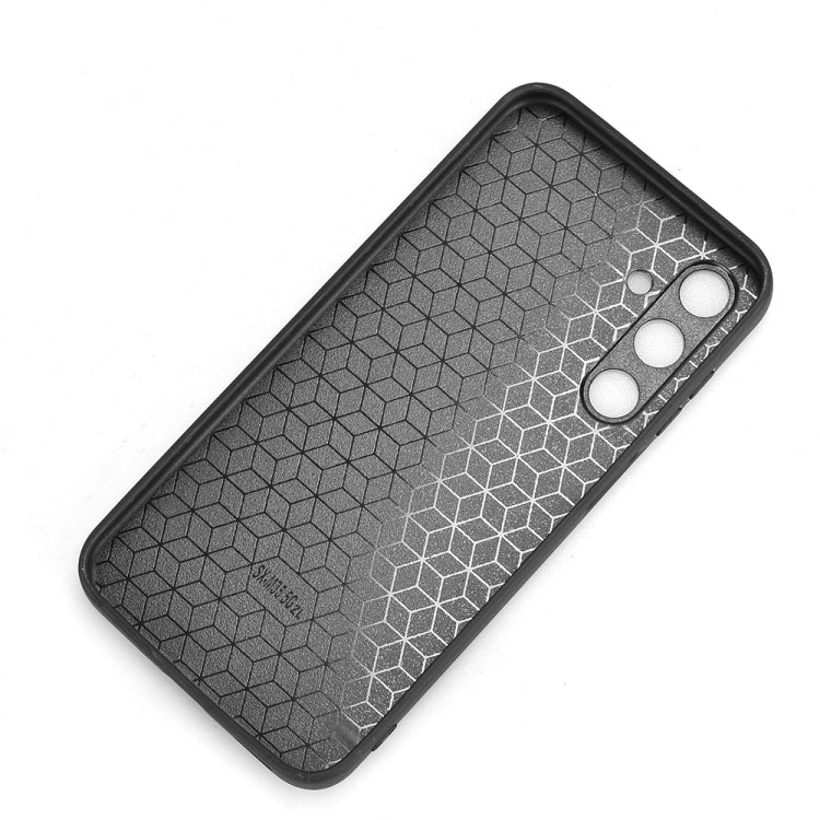 For Samsung Galaxy M35 Cow Pattern Sewing Back Cover Phone Case