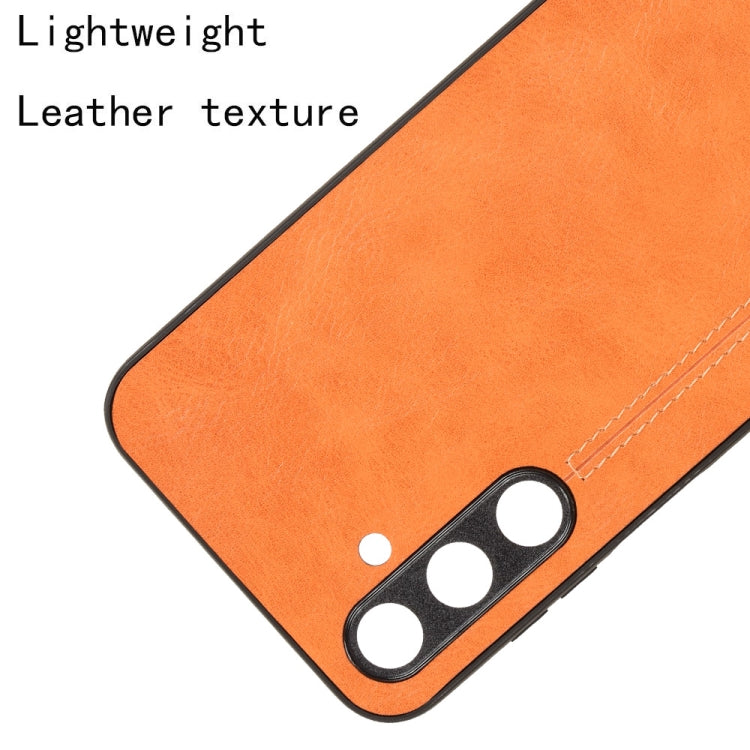 For Samsung Galaxy M35 Cow Pattern Sewing Back Cover Phone Case
