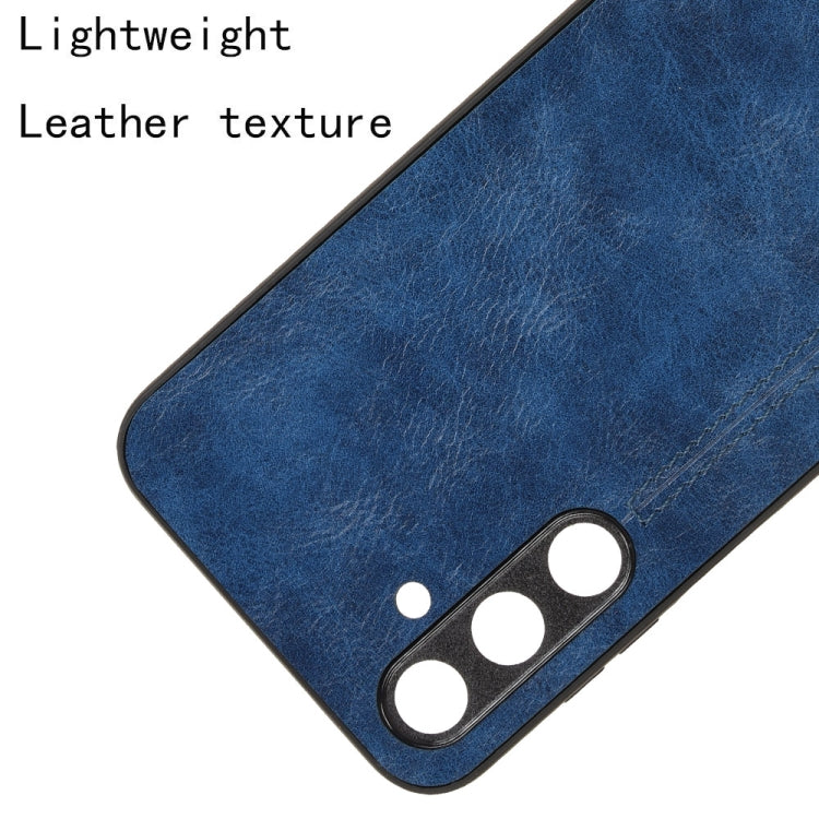 For Samsung Galaxy M35 Cow Pattern Sewing Back Cover Phone Case