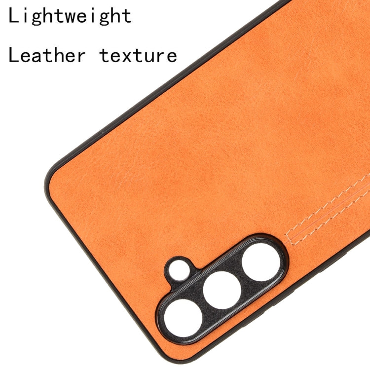 For Samsung Galaxy M54 5G Cow Pattern Sewing Back Cover Phone Case