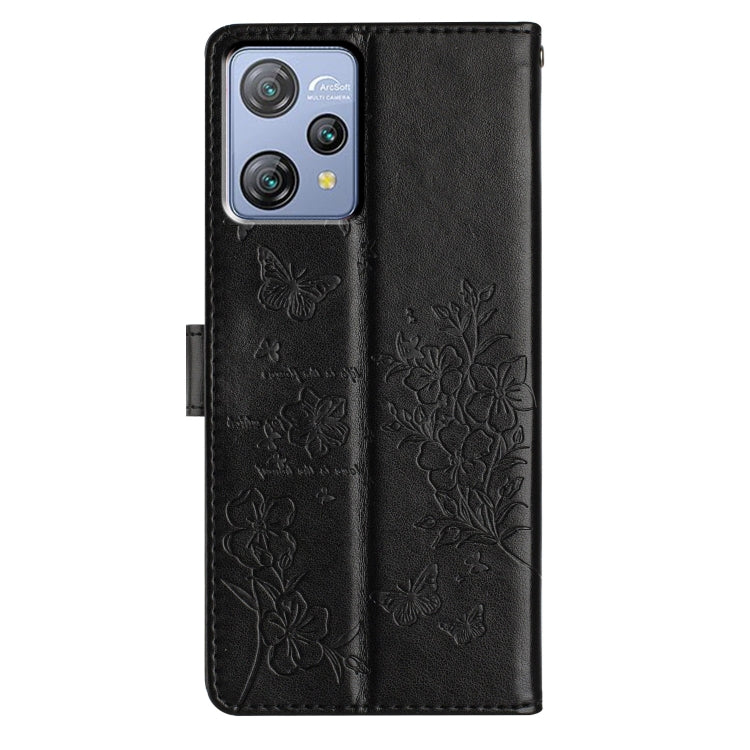 For Blackview A53 / A53 Pro Butterflies and Flowers Leather Phone Case