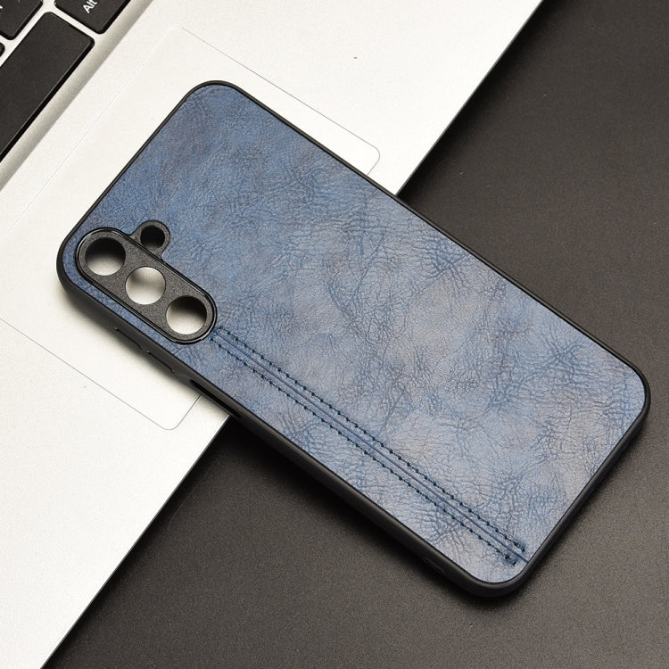 For Samsung Galaxy M15 / F15 Cow Pattern Sewing Card Bag Phone Case
